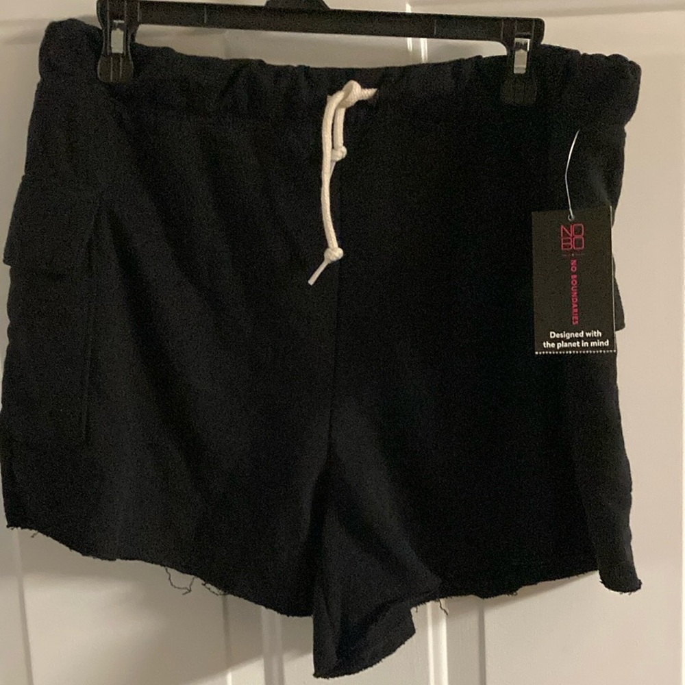 No Boundaries Black Women's Cargo Shorts